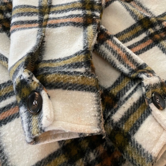 Bohme Flannel Shacket Shirt Jacket Button Down Oversized size Small - Picture 4 of 4